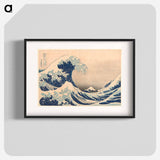 Under the Wave off Kanagawa - Katsushika Hokusai Poster.