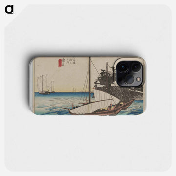 Sailboats in a Channel Before a Castle
 - 歌川 広重 Phone Case.
