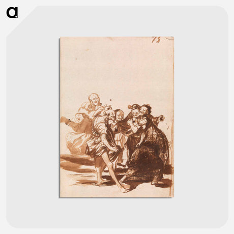 アートポストカード-Old People Singing and Dancing
 - バーンズ・コレクション Postcard.