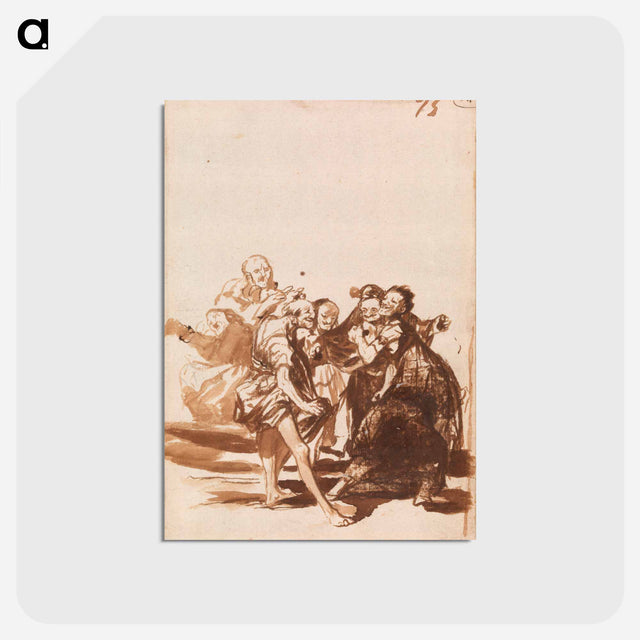 アートポストカード-Old People Singing and Dancing
 - バーンズ・コレクション Postcard.