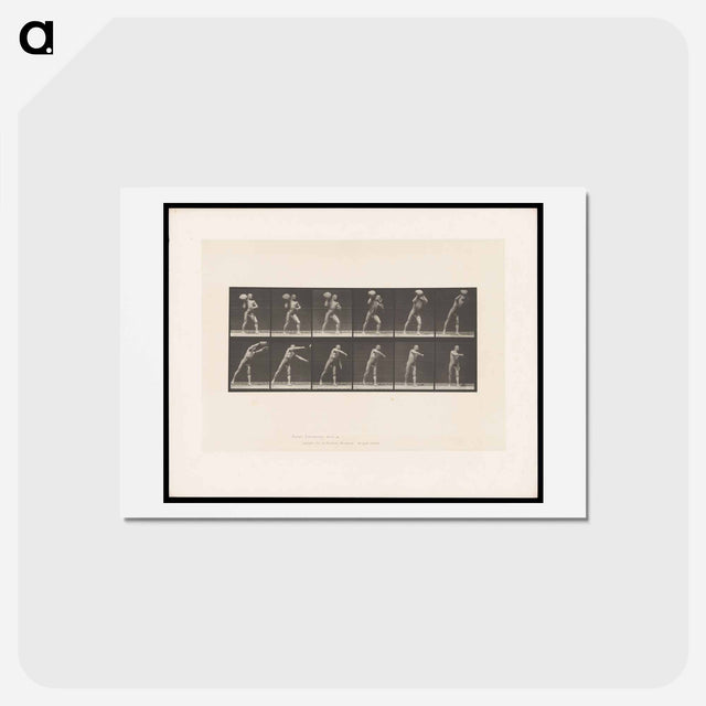 アートポストカード-Man Throwing a Boulder
 - エドワード マイブリッジ Postcard.