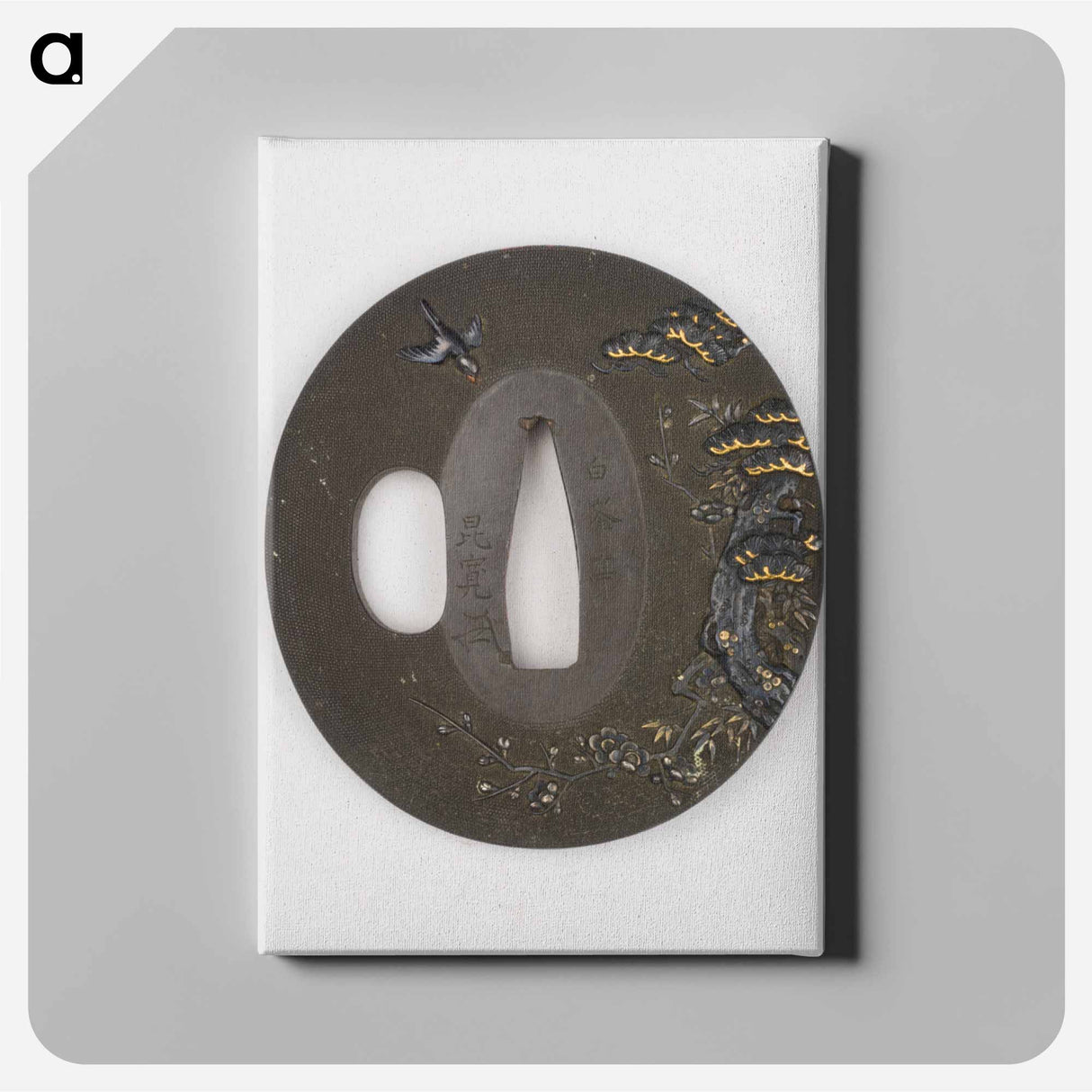 アートパネル-Pine, Bamboo, Prunus, and Swallow Tsuba
 - セントルイス美術館 Canvas.