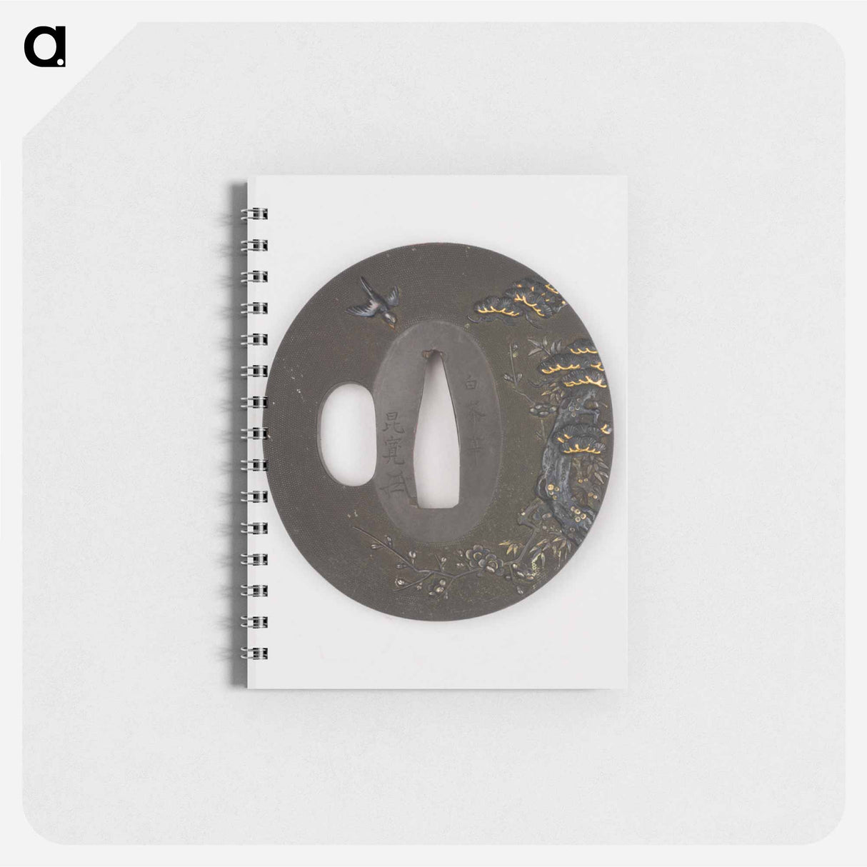 アートメモ帳-Pine, Bamboo, Prunus, and Swallow Tsuba
 - セントルイス美術館 Memo.