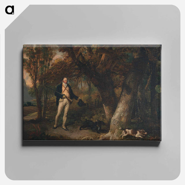 アートパネル-The Reverend Thomas Levett and Favourite Dogs, Cock-shooting
 - イェール大学アートギャラリー Canvas.