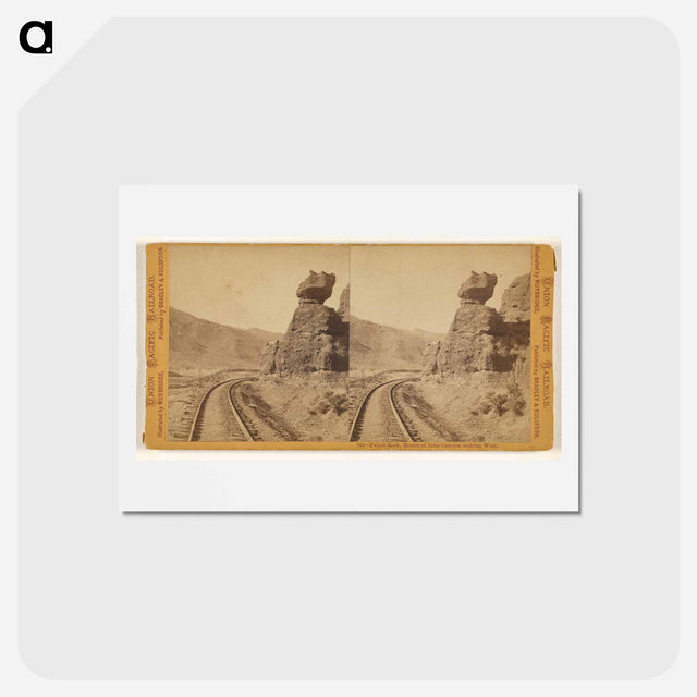 アートポストカード-Pulpit Rock, Mouth of Echo Canyon
 - エドワード マイブリッジ Postcard.