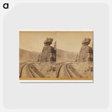 アートポストカード-Pulpit Rock, Mouth of Echo Canyon
 - エドワード マイブリッジ Postcard.