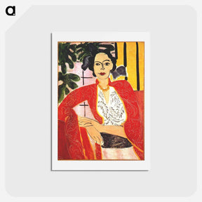 アートポストカード-The Amber Necklace - アンリ マティス Postcard.