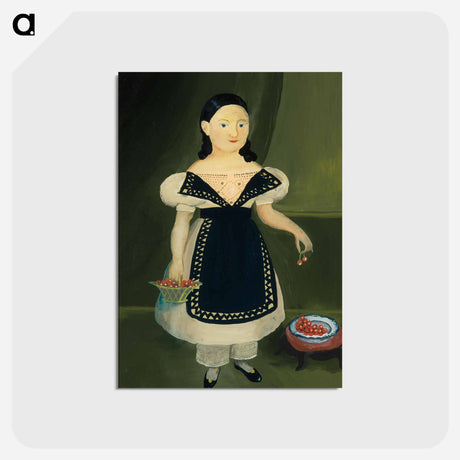 アートポストカード-Girl with Cherries
 - バーンズ・コレクション Postcard.