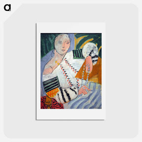 アートポストカード-Woman With Necklace - アンリ マティス Postcard.