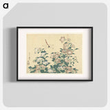 Dragonfly and Bellflower - Katsushika Hokusai Poster.