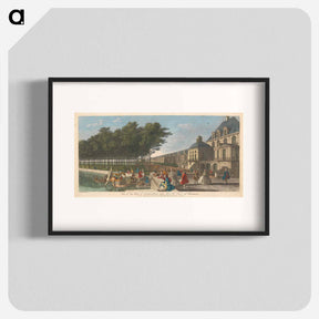 アートポスター-View of one Wing of Fountainebleau, taken from the Court of Fountains
 - イェール大学アートギャラリー Poster.