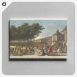 アートパネル-View of one Wing of Fountainebleau, taken from the Court of Fountains
 - イェール大学アートギャラリー Canvas.
