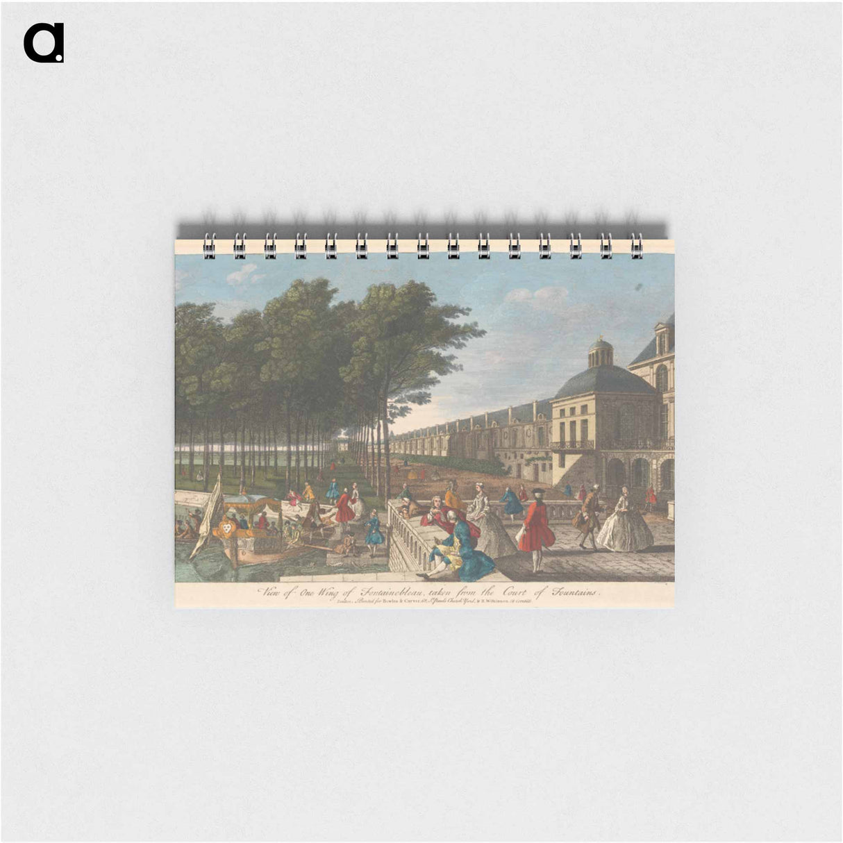 アートメモ帳-View of one Wing of Fountainebleau, taken from the Court of Fountains
 - イェール大学アートギャラリー Memo.