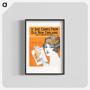 アートポスター-If She Comes From Old New England
 - ボストン公共図書館 Poster.