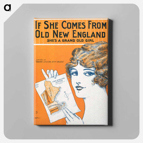 アートパネル-If She Comes From Old New England
 - ボストン公共図書館 Canvas.