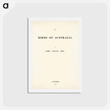 アートポストカード-Birds of Australia
 - ジョン グールド Postcard.