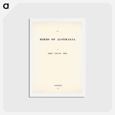 アートポストカード-Birds of Australia
 - ジョン グールド Postcard.