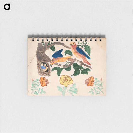 アートメモ帳-Three Roses and Bird's Family
 - バーンズ・コレクション Memo.