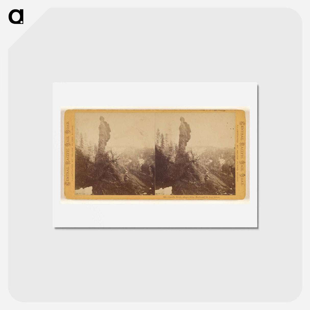 アートポストカード-Candle Rock
 - エドワード マイブリッジ Postcard.