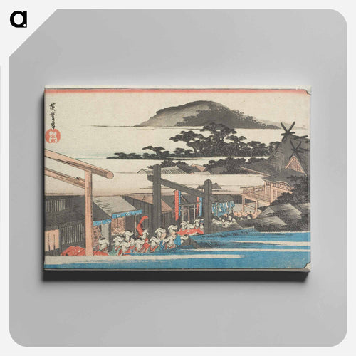 Precincts of the Shiba Shinmei Shrine
 - 歌川 広重 Canvas.