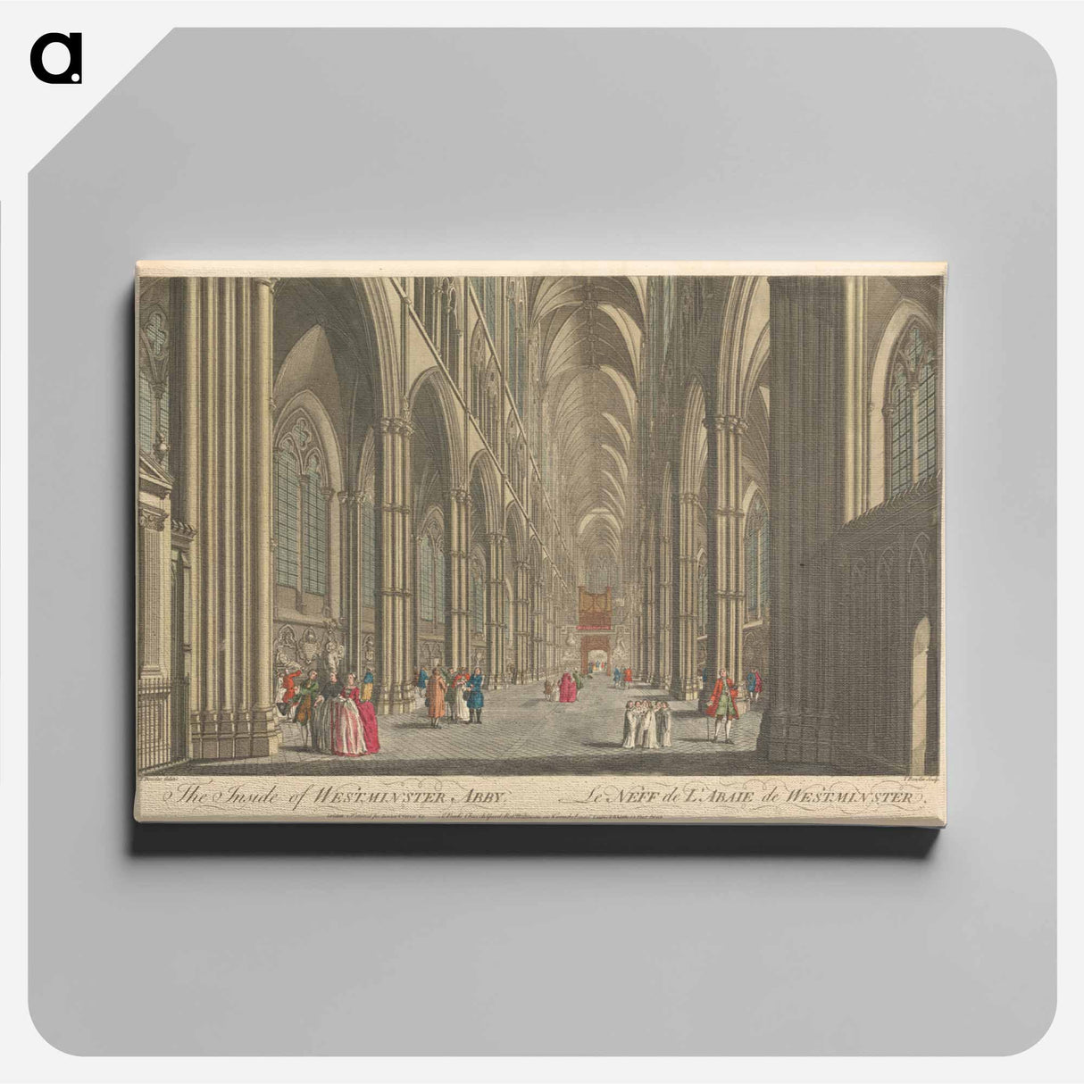 アートパネル-The Inside of Westminster Abby
 - イェール大学アートギャラリー Canvas.