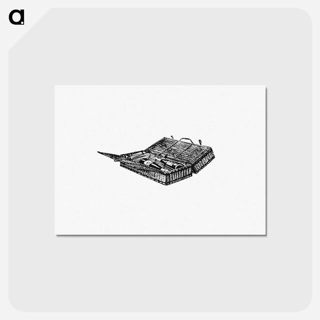 アートポストカード-London Picnic Basket and Directory
 - 大英図書館 Postcard.
