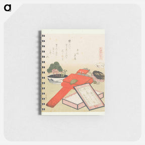 アートメモ帳-The shell Shiogai salt from A comparison of Genroku poems and shells - 葛飾 北斎 Memo.