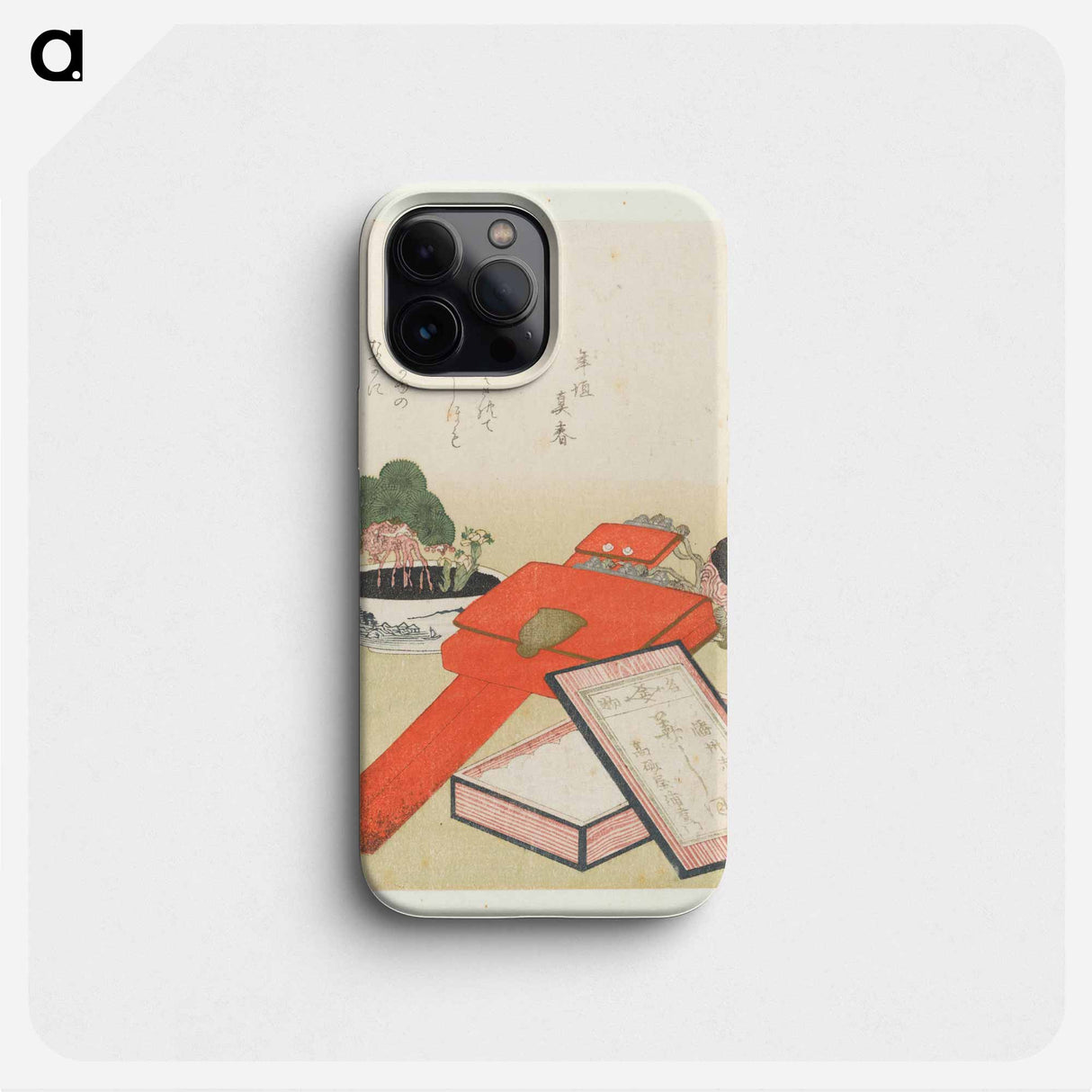 The shell Shiogai salt from A comparison of Genroku poems and shells - Katsushika Hokusai Phone Case.