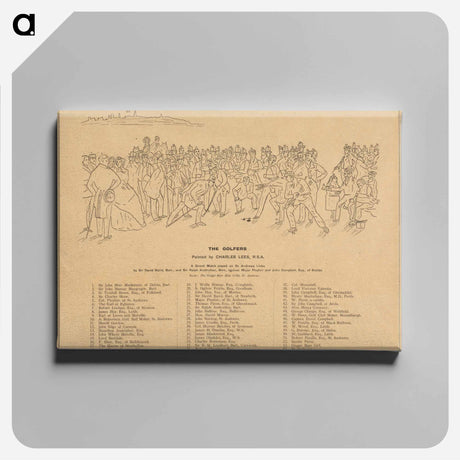 アートパネル-The Golfers
 - イェール大学アートギャラリー Canvas.