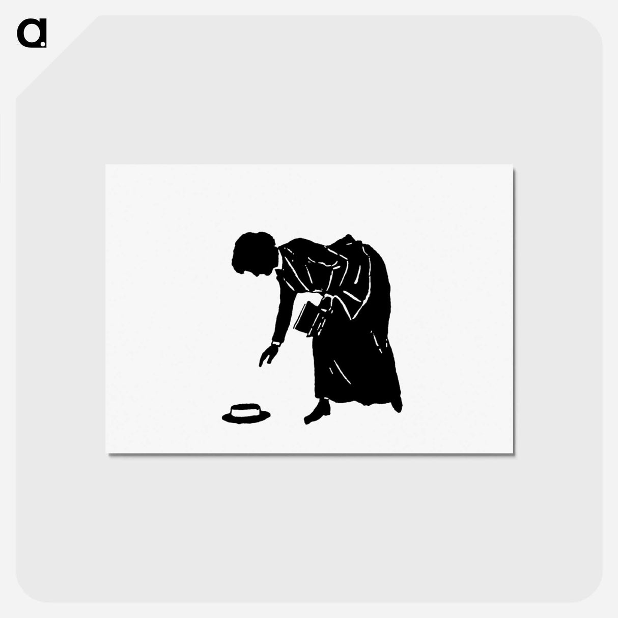 アートポストカード-Silhouette from Michael's Crag
 - 大英図書館 Postcard.