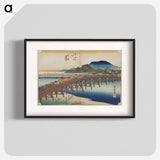 Procession Across a Bridge
 - 歌川 広重 Poster.