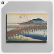 アートパネル-Procession Across a Bridge
 - 歌川 広重 Canvas.