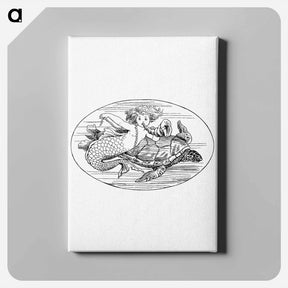 アートパネル-Mermaid from The Story Of The Mermaiden
 - 大英図書館 Canvas.