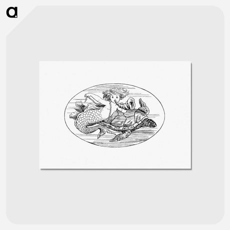 アートポストカード-Mermaid from The Story Of The Mermaiden
 - 大英図書館 Postcard.