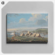 アートパネル-Views of Montreal and Louisburg: A View of Louisburg in North America taken near the Light House when that city was beseiged in 1758
 - イェール大学アートギャラリー Canvas.