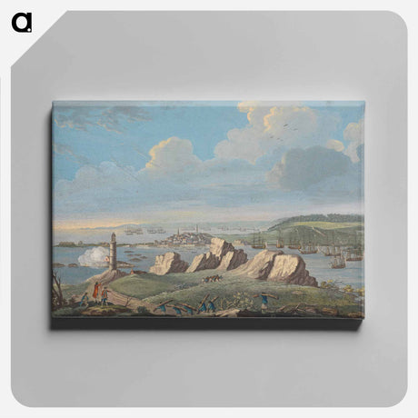 アートパネル-Views of Montreal and Louisburg: A View of Louisburg in North America taken near the Light House when that city was beseiged in 1758
 - イェール大学アートギャラリー Canvas.
