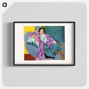 アートポスター-Small Odalisque in Purple Robe - アンリ マティス Poster.