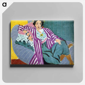 アートパネル-Small Odalisque in Purple Robe - アンリ マティス Canvas.