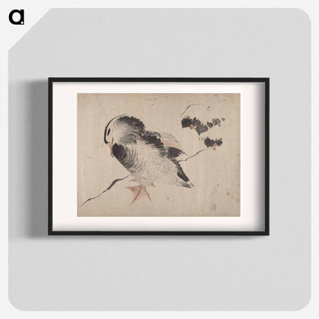 アートポスター-Japanese bird, Album of Sketches - 葛飾 北斎 Poster.