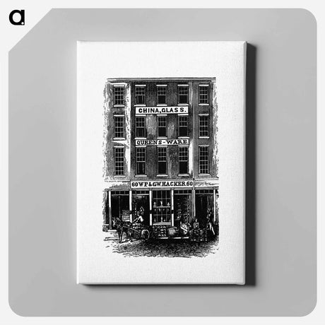 アートパネル-Building Facade from Philadelphia As It Is
 - 大英図書館 Canvas.