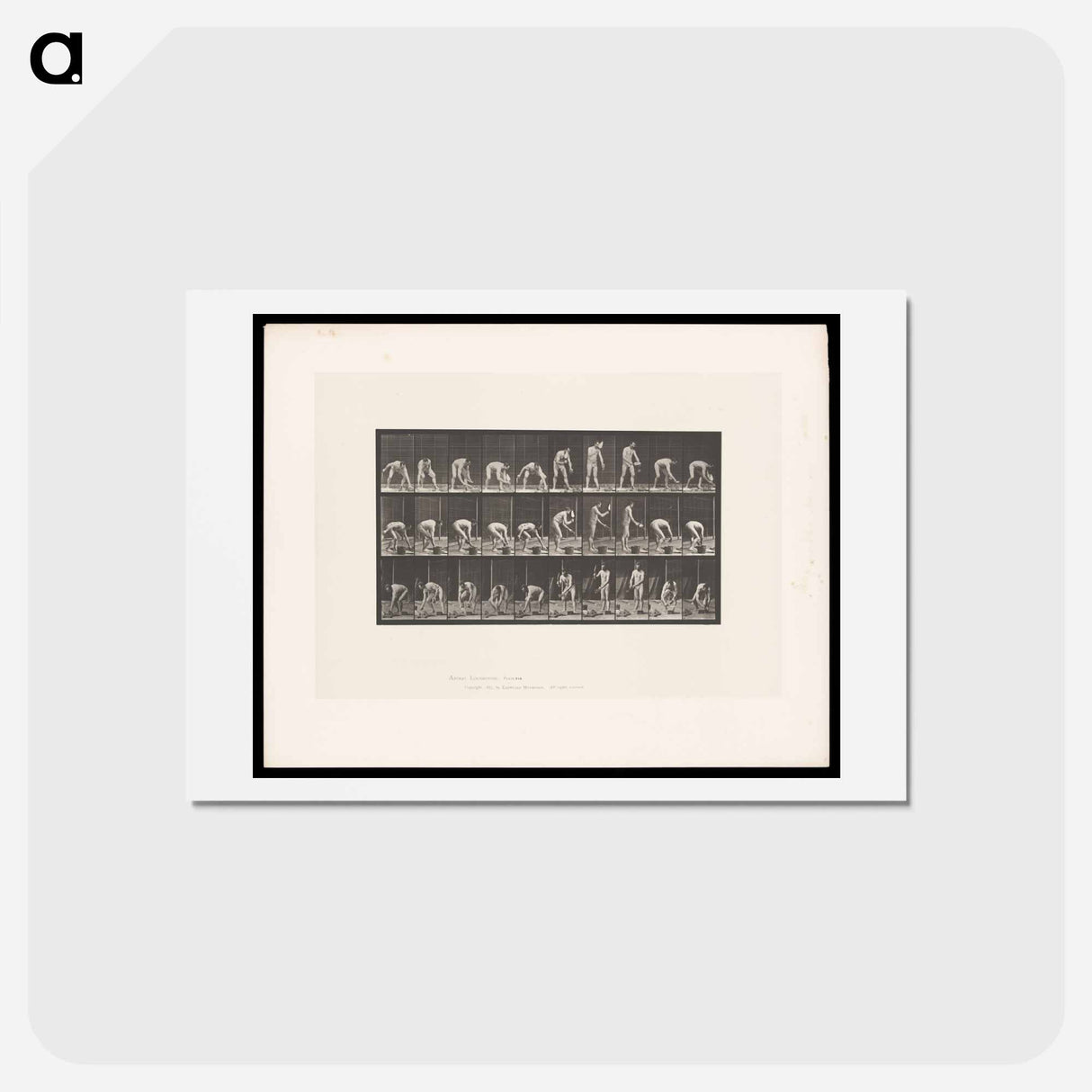 アートポストカード-Bricklayer
 - エドワード マイブリッジ Postcard.