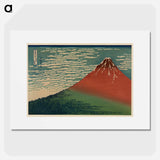 Fine Wind, Clear Morning - Katsushika Hokusai Poster.