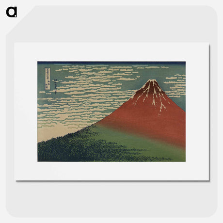 アートポスター-Fine Wind, Clear Morning - 葛飾 北斎 Poster.