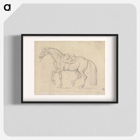 アートポスター-Saddled Horse, Walking to Left
 - イェール大学アートギャラリー Poster.
