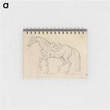 アートメモ帳-Saddled Horse, Walking to Left
 - イェール大学アートギャラリー Memo.