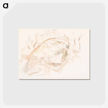 アートポストカード-Bermuda: Rooftops through Trees
 - バーンズ・コレクション Postcard.