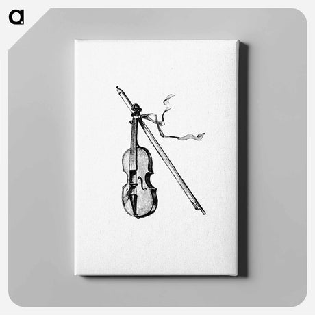 アートパネル-Violin from Nimrod In The North, Or Hunting And Fishing Adventures In The Artic Regions
 - 大英図書館 Canvas.