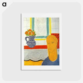 アートポストカード-The Ochre Head - アンリ マティス Postcard.