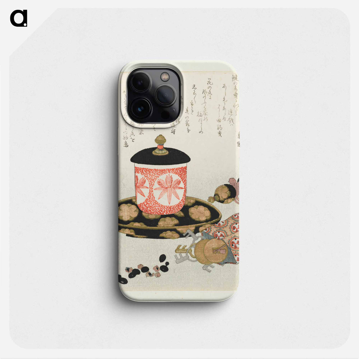 A comparison of Genroku poems and shells - Katsushika Hokusai Phone Case.