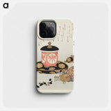A comparison of Genroku poems and shells - Katsushika Hokusai Phone Case.